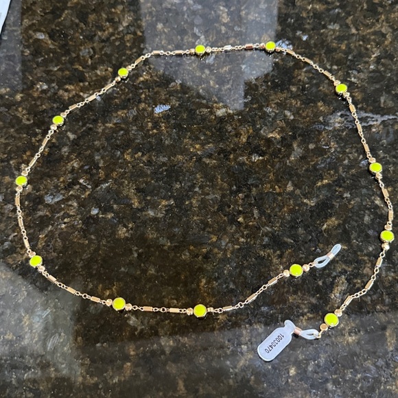 Anthropologie Black Diamond Gemstone and Gold Plated Chain Eyewear!!🔥🔥🔥 - Picture 14 of 16